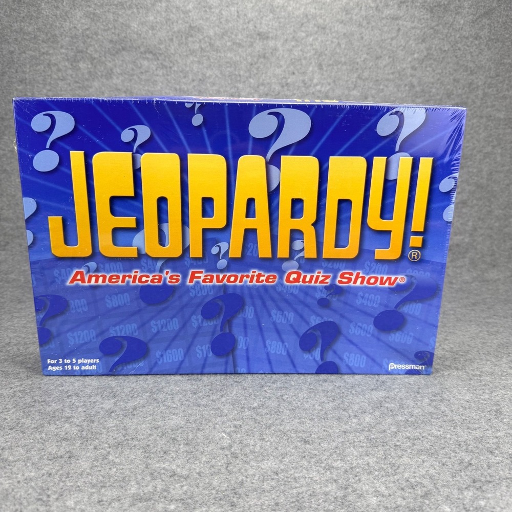 Pressman Jeopardy Board Game 2003 Edition Americas Favorite Quiz Show New Sealed